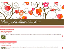 Tablet Screenshot of diaryofamadhausfrau.com